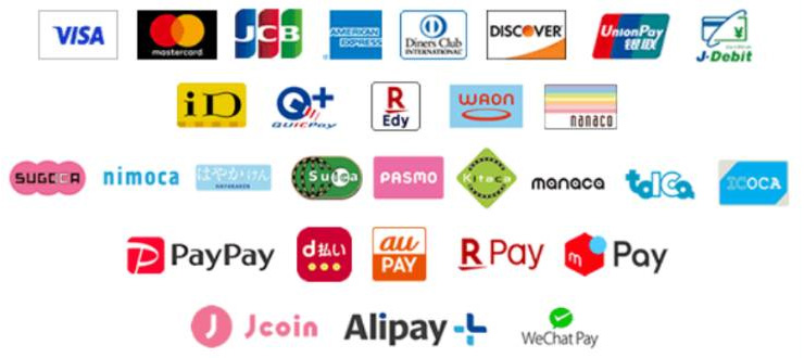 各種決済方法に対応しております